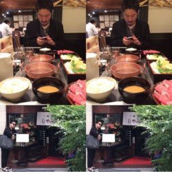 Aujuaイノベーションセミナーの前にマネージャーと しゃぶ亭